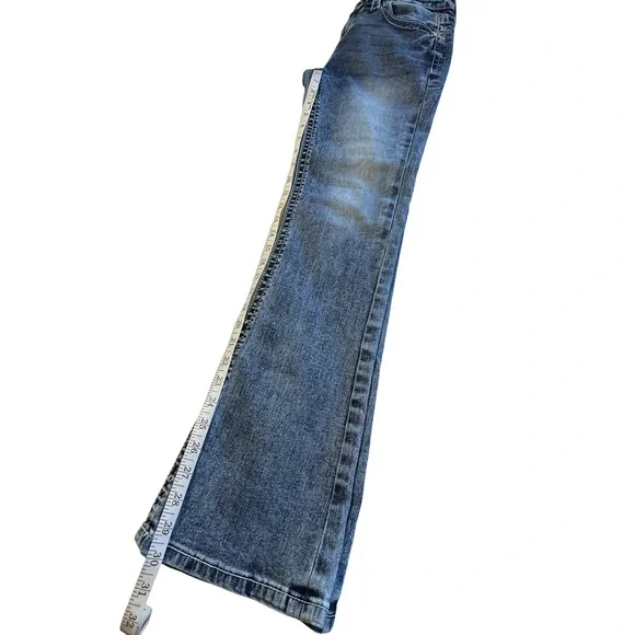 Fleur by Miss Me Easy Boot Fleur de Lis Bling Jeans Size 26/2 - Picture 9 of 9